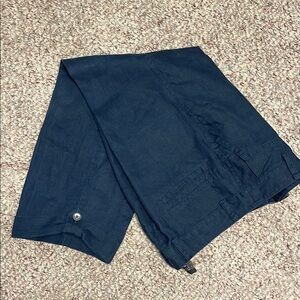 100% linen cropped capris